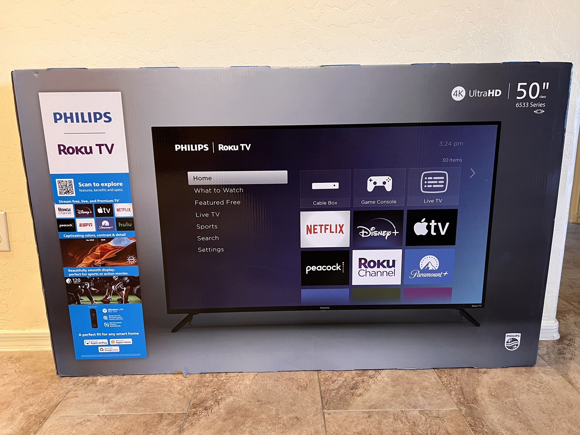 Philips 50” Roku TV 