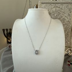 Women’s Silver Diamond Necklace 