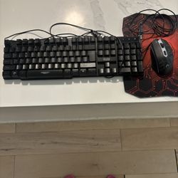 Light Up Keyboard + Mouse 