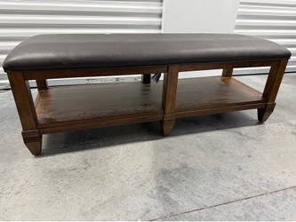Bedroom Ottoman Bench Dark Brown