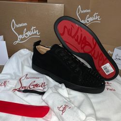 CL black Red Bottom Sneakers (ON SALE)