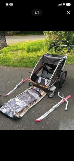 LOW PRICE MOVING- $1800 + TAX RETAIL CHARIOT DOUBLE BIKE TRAILER
