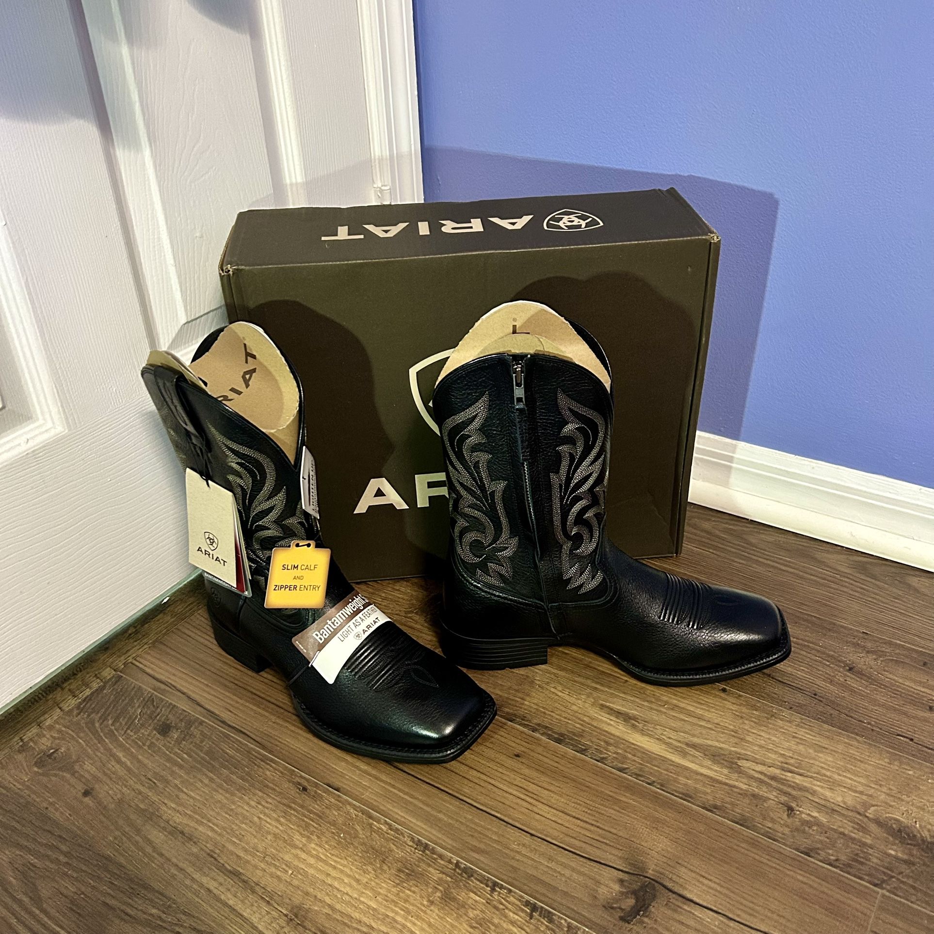 Cowboy Zip Up Boots For Man New never Used Size 10   OBO$$$$