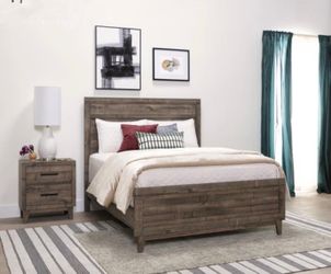 Queen Bed Set & Nightstand