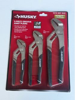 Husky 3 Piece Grove Joint Pliers