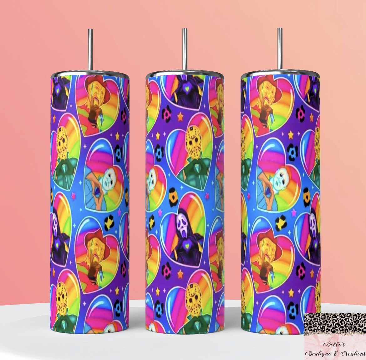 Lisa Frank Horror Villains Tumbler