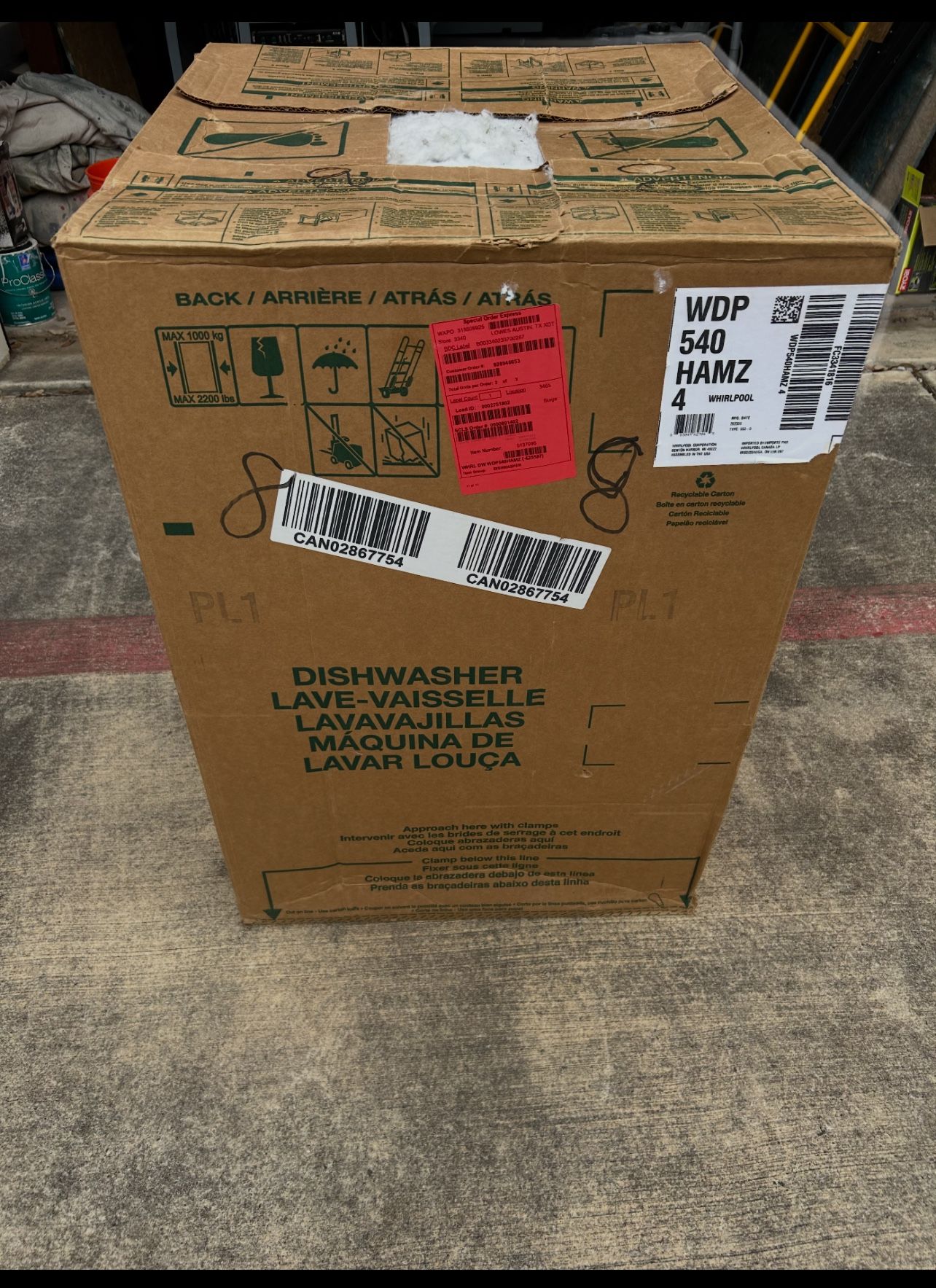 (NEW IN BOX) Whirlpool Dishwasher