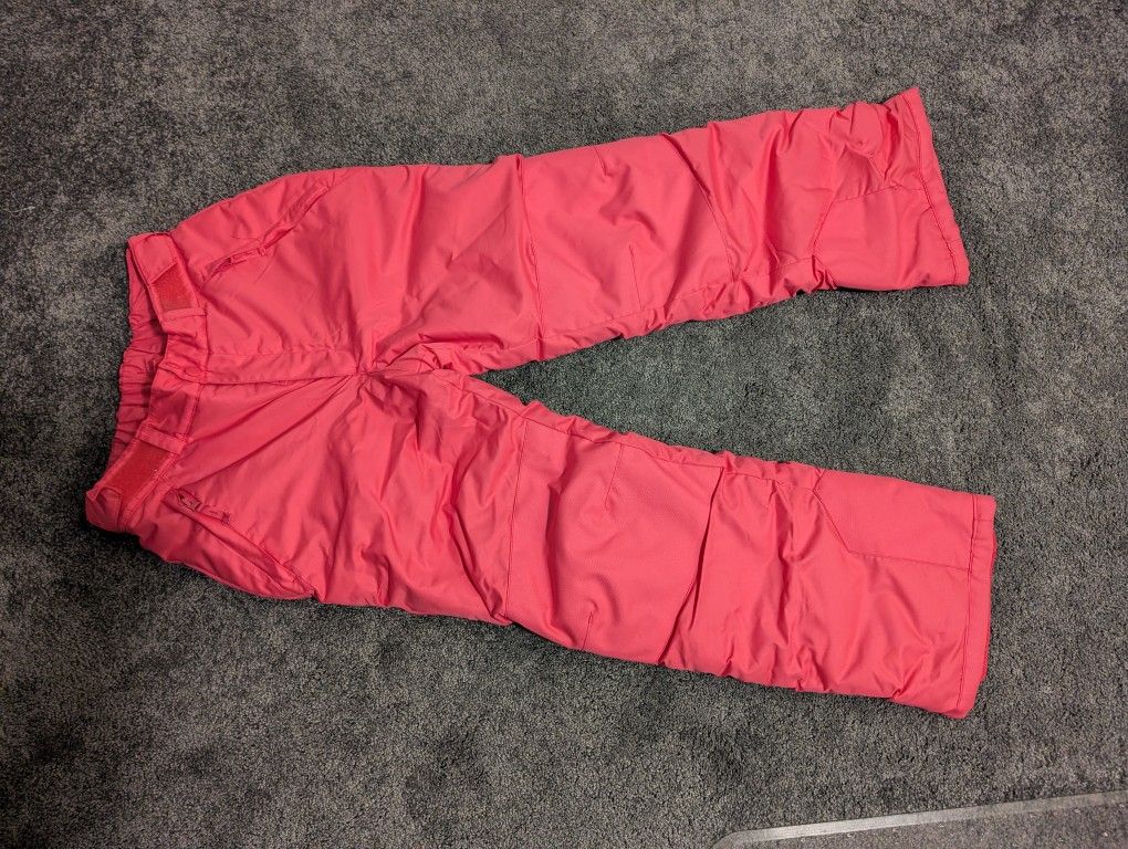 Girls XL pink snow pants