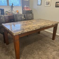 Marble 6 Person Dining Table