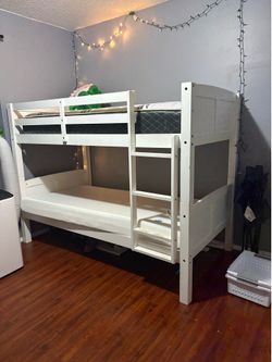 Bunk bed, dresser, 55’ inch tv, Redbox work out bike