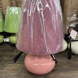 SH Lighting 12" Ceramic Jug Shaped Table Desk Lamp - Pink
