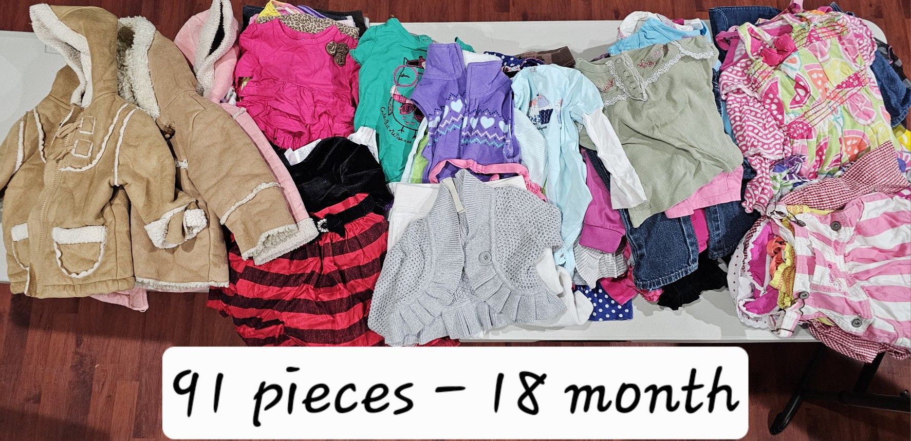 91 Pieces Of 18 Month Old Clothing