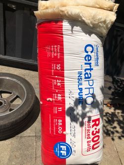 CertainTeed InsulPure R- 30 Attic Unfaced Fiberglass Batt Insulation ( 24-in W x 48-in L)