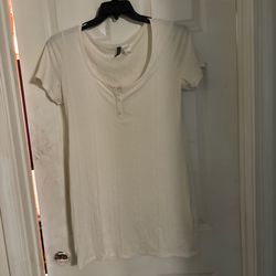White Plus Button Dress