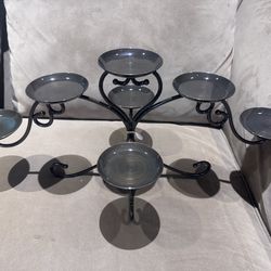 PartyLite Metal center piece candle holder.  Holds 7 candles (Pilar or votives)