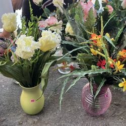 Floreros $10y $15