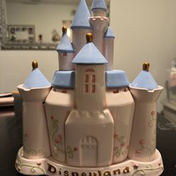 Disney Disneyland Castle Ceramic Tea Set Sleeping Beauty Castle Teapot 