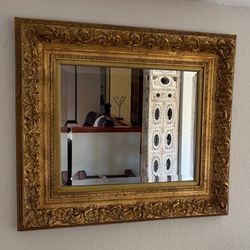 Antique Gold Leaf Design Mirror 