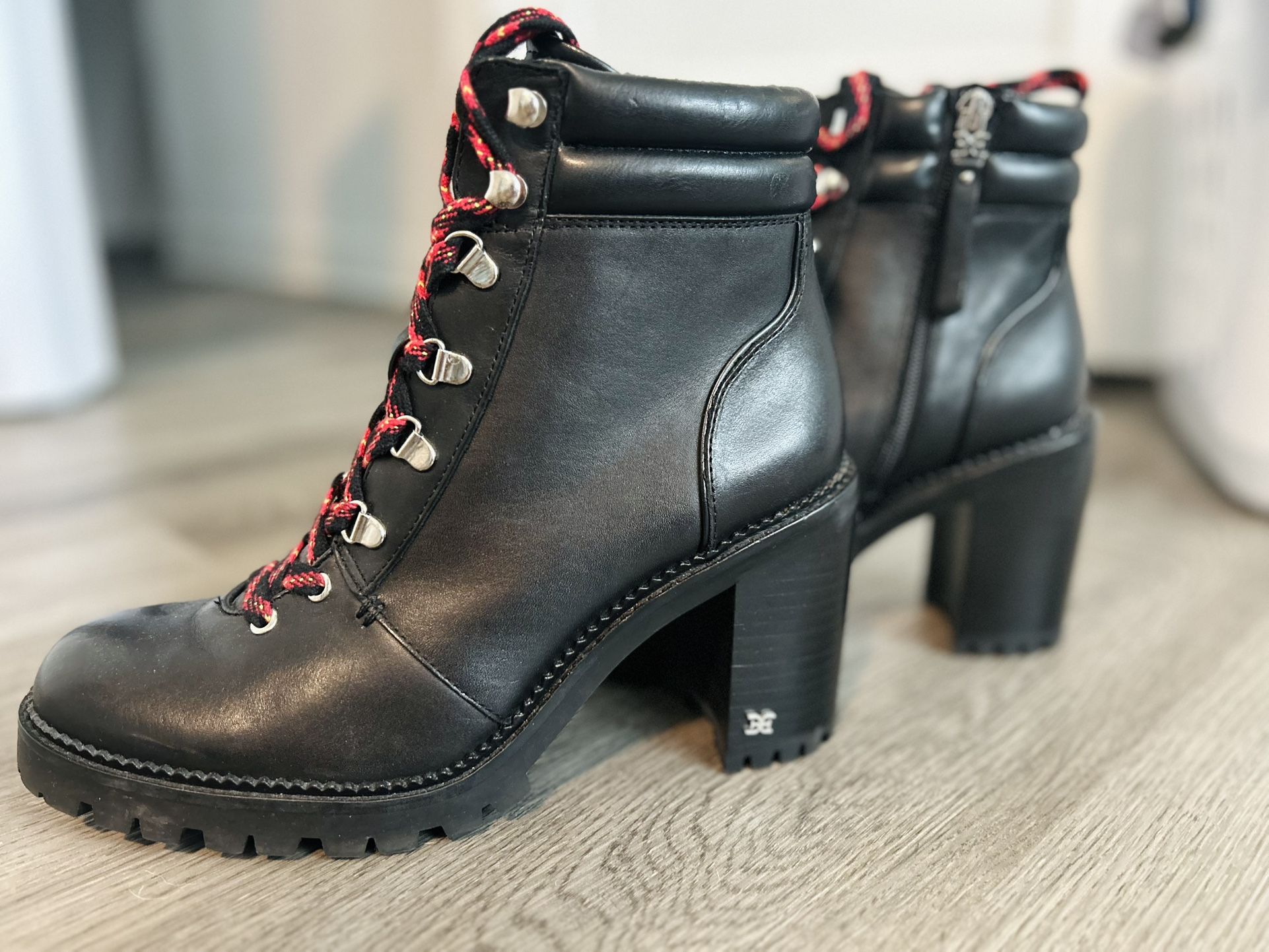 Sam Eldelman Red Lace Boot