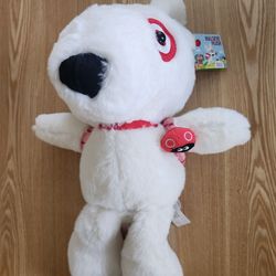 2023 Target Bullseye Dog Plush with Ladybug Backpack