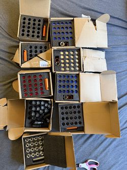 Lot of (9) Brand New Lug Nut Sets Various Sizes