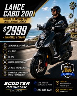 Lance Cabo 200i EFI en venta – Automática – 65+ MPH