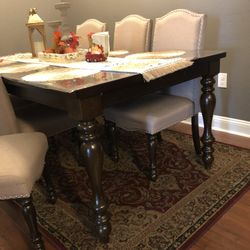 7 Piece Dinning Table Set Extendable