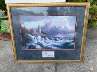 Thomas Kinkade - Conquering the Storms - AUTHENTIC