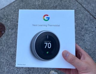 Google Nest Learning Thermostat Stainless Steel