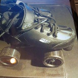 MACH 5 GTX 500 BLACK GTX - 500 QUAD ROLLER SPEED SKATES SIZE 3