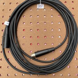 Microphone Cable Low Noise Made In USA 20 Feet 