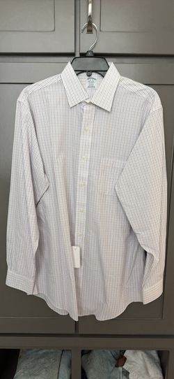 Brand new Brooks Brothers dress shirt for sale.  Size 16-34. Non-Iron. 100% Cotton.
