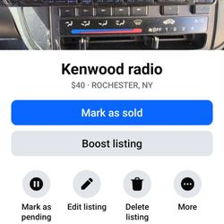 Kenwood Singel Din Radio