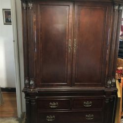 Solid Wood  Armoire 
