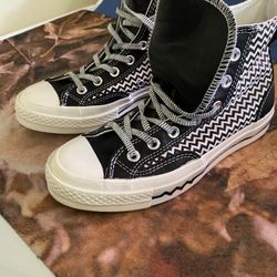 Converse Chuck Taylor All Star 70 Hi Mission-V White Black Women's Size 6.5