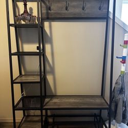 Hall Tree With Storage And Seating