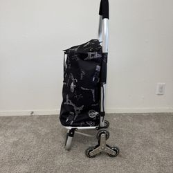 Shopping cart for Groceries with Wheels and Removable Bag