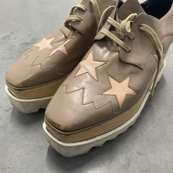 Stella McCartney Taupe Elyse Star Derbys