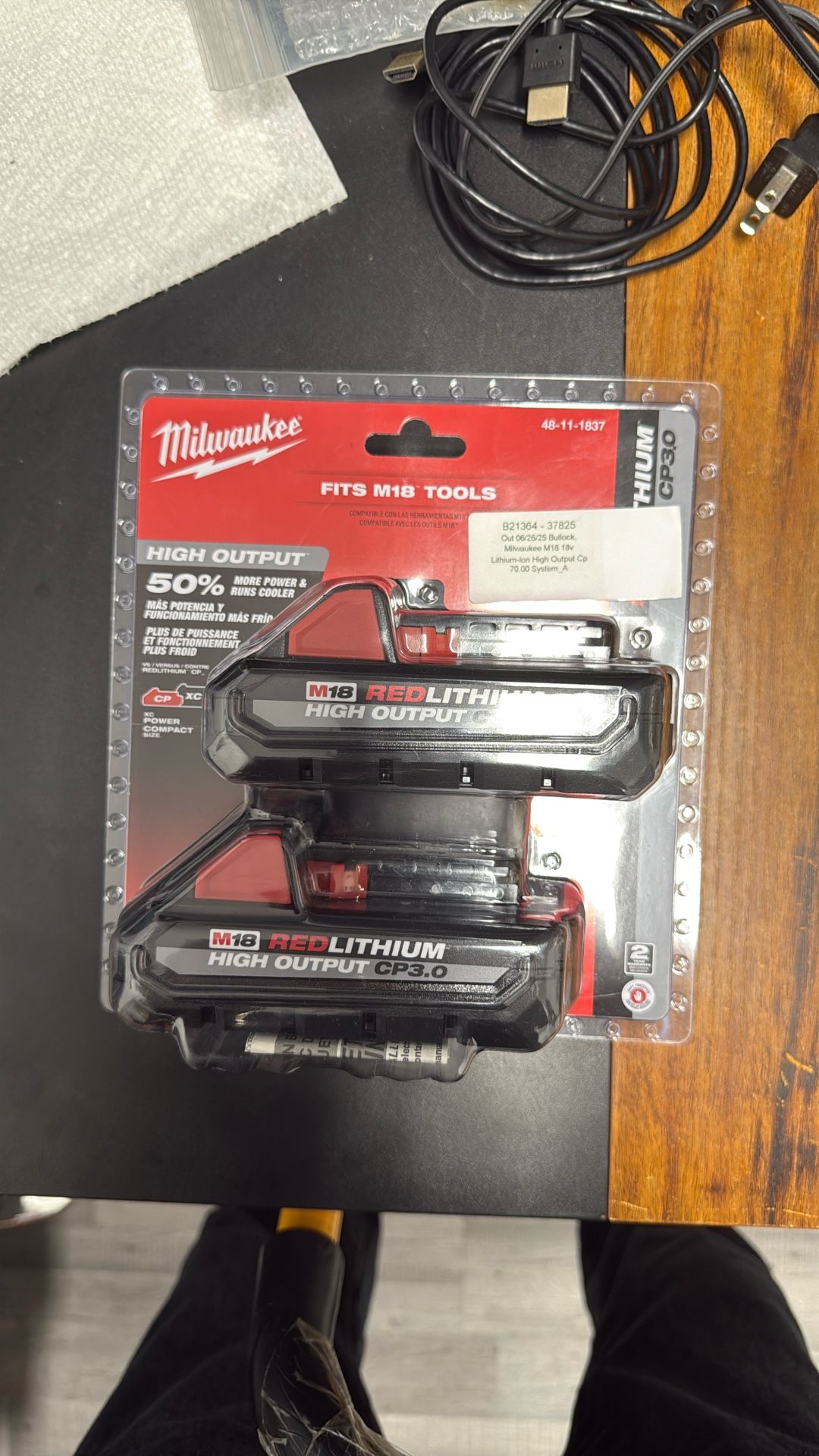 M18 18V Lithium-Lon HIGH Output CP 3.0Ah Battery Pack