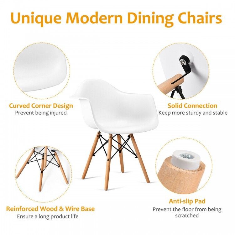 Set of 2 Modern Armchairs
