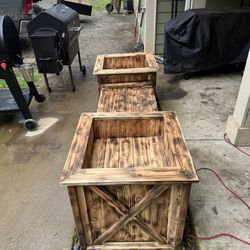 Handmade Cedar Bench Planter