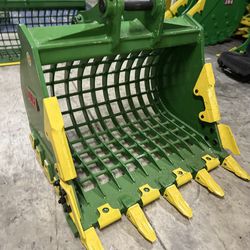 Heavy Duty Skeleton Bucket with Side Cutter 48" inches for Caterpillar 312 or Similar Machine.
