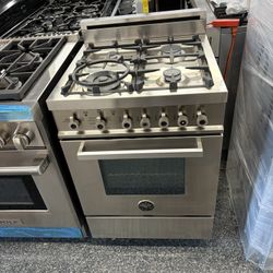Bertazzoni Stainless Steel 24” Gas Range Stove Professional Series