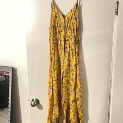 Mustard Flower Dress