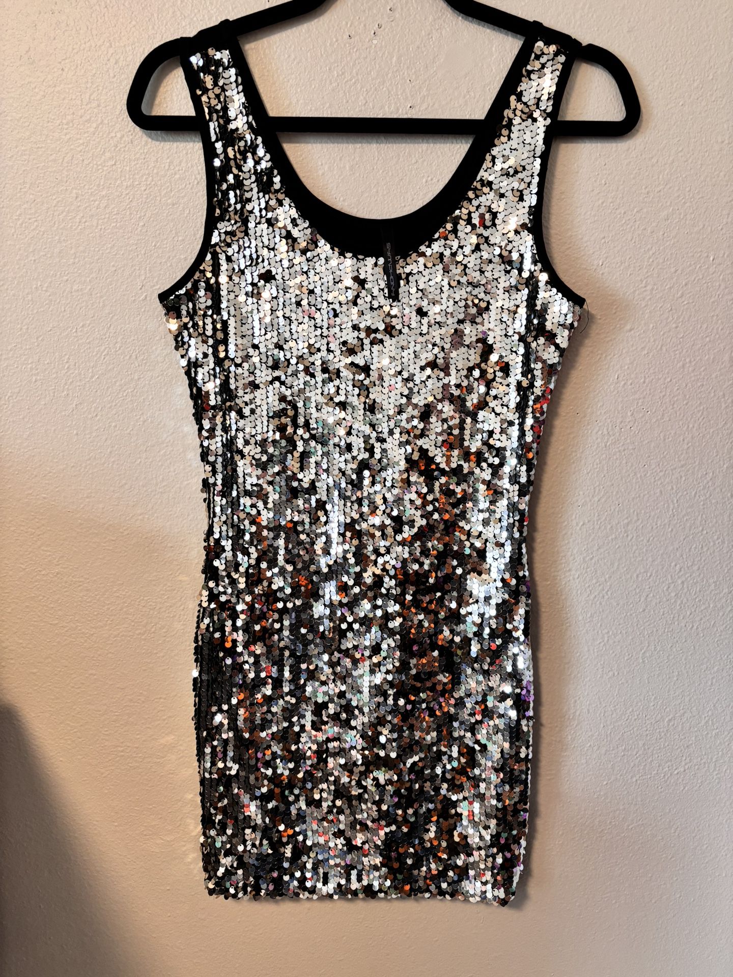 Womens Sequin Fitted Dress