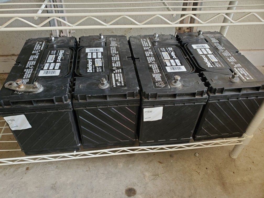 4 Batteries 31S30 With 1100 Cranking Amps.