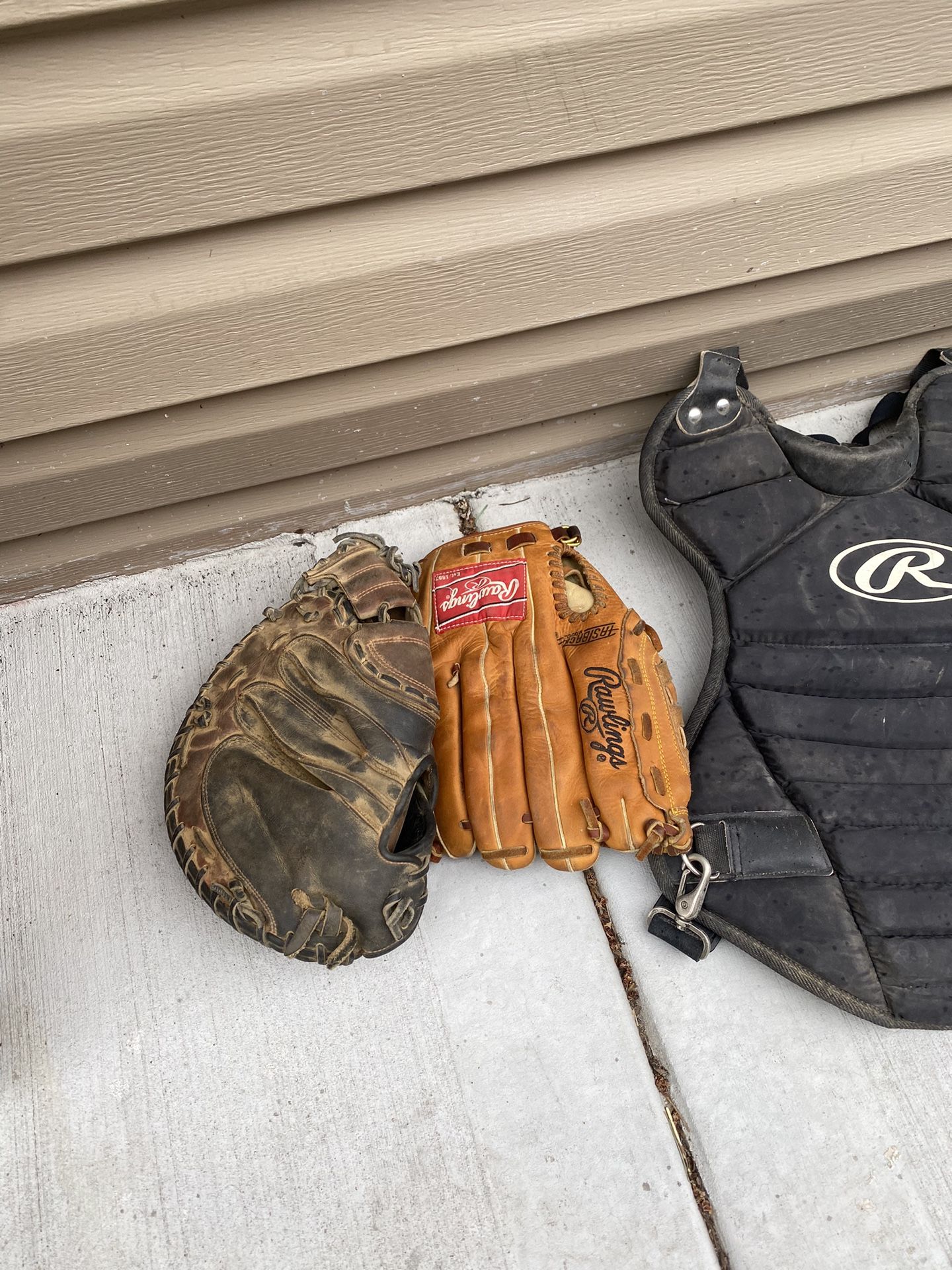 Two Baseball Gloves 