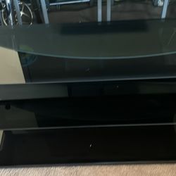 Glass And Metal Entertainment Tv Stand