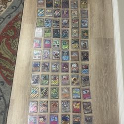 66 Rare Pokemon Ex, Gx, V And Full Art Cards 
