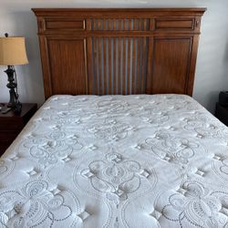 Queen Bed Mattress + Bed Frame 